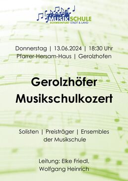 Musikschulkonzert Gerolzhofen