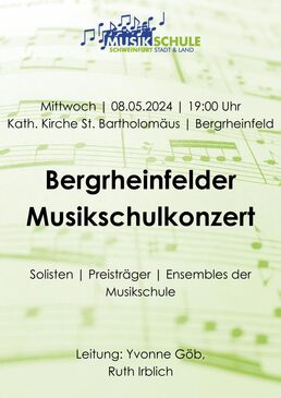 Musikschulkonzert Bergrheinfeld